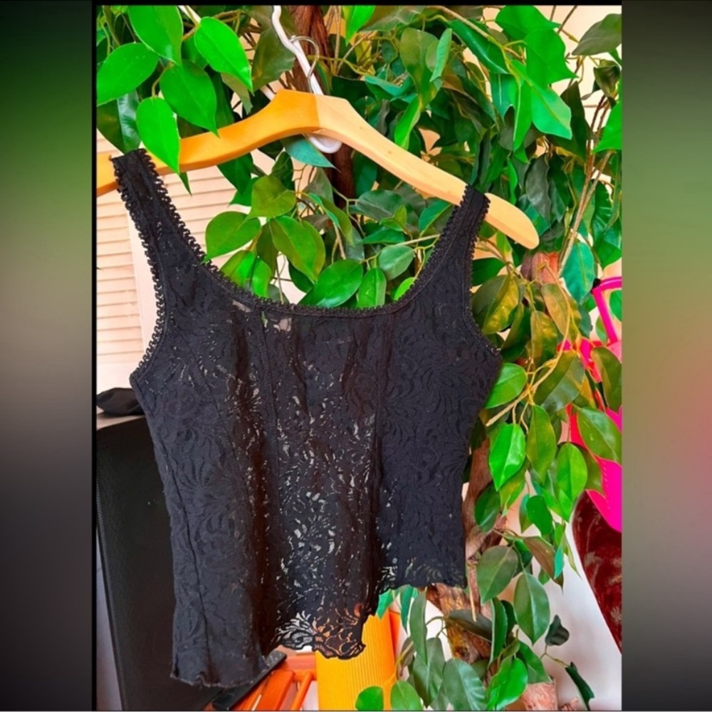 Elegant Black Lace Women's Top